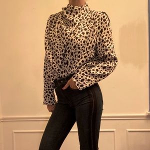 Zara too in black and white animal print